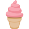 Soft Ice Cream emoji on Facebook